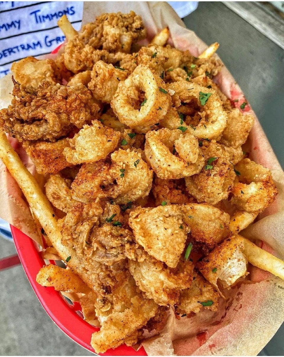 Our Calamari and Cajun Fries